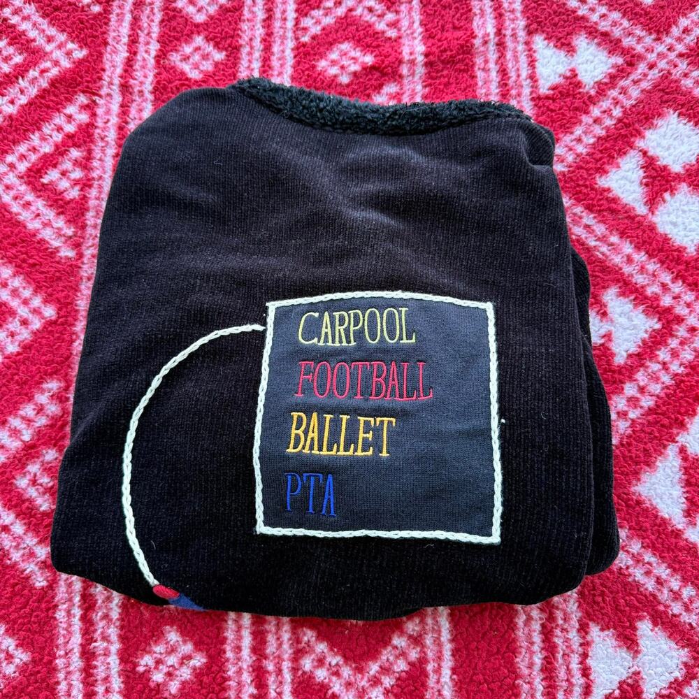 VTG Richard Sport XL Corduroy Jacket Busy Mom Novelty Buttons PTA Carpool 90s